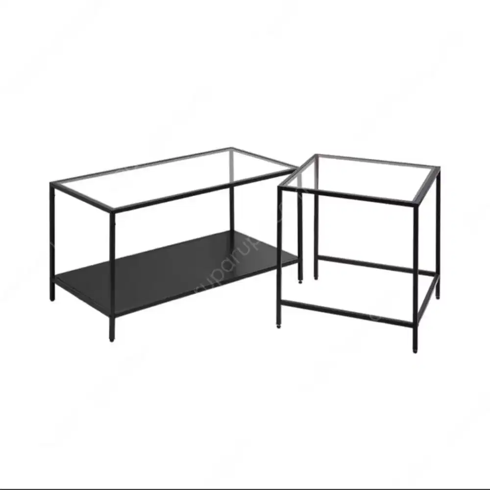 Starla end Table set of 2 black by selma