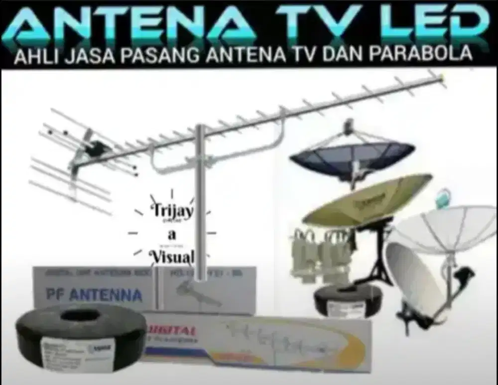 Ahli jasa pasang antena TV digital service Parabola dan camera cctv