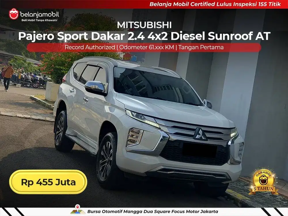 [GARANSI 5TH] Mitsubishi Pajero Sport Dakar 2.4 4x2 Sunroof 2022 2023