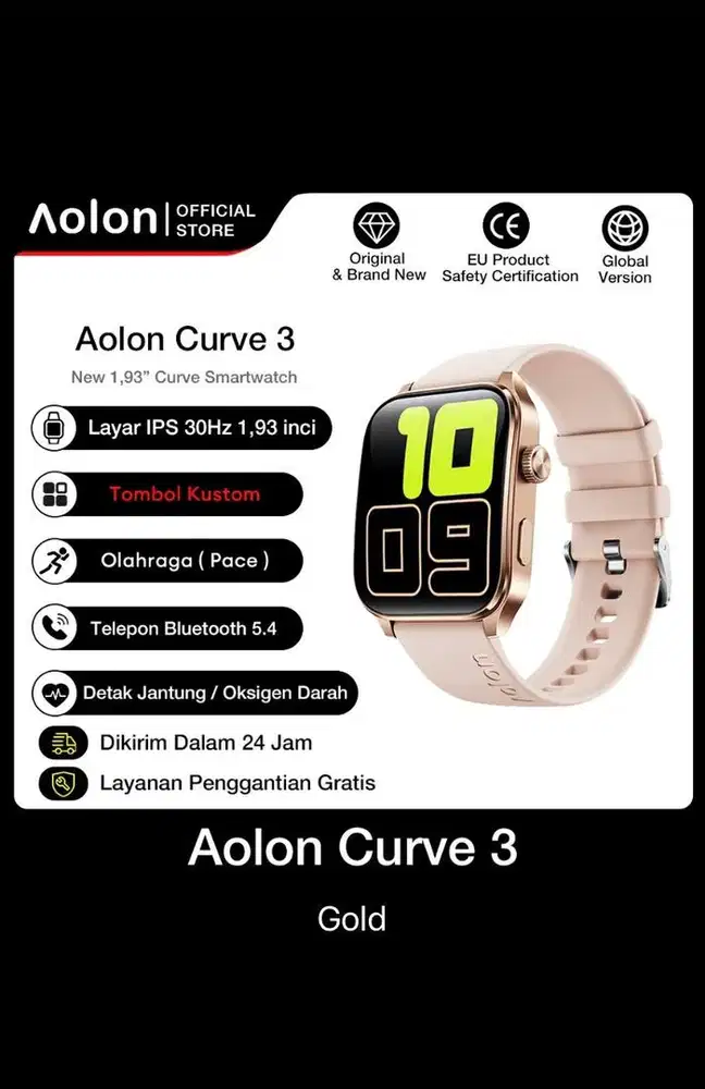 Aolon curve 3 smartwatch