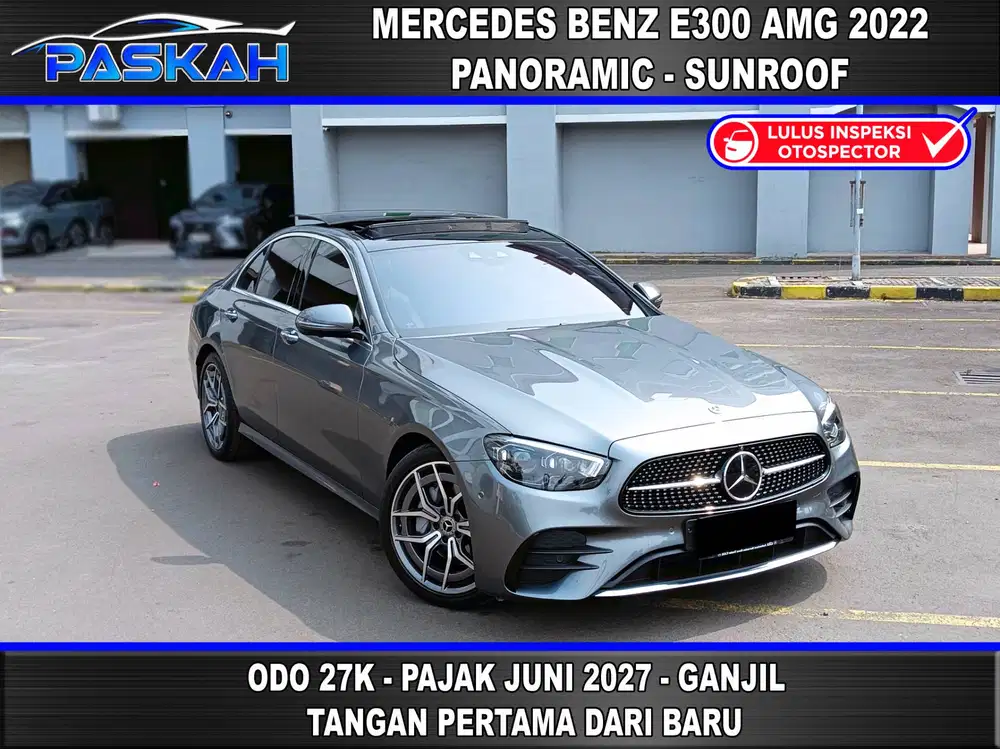 Genap Odo=27k BUNGA=4% TAX=JUNI-2027 Mercedes BENZ E300 AMG 2022 e 300
