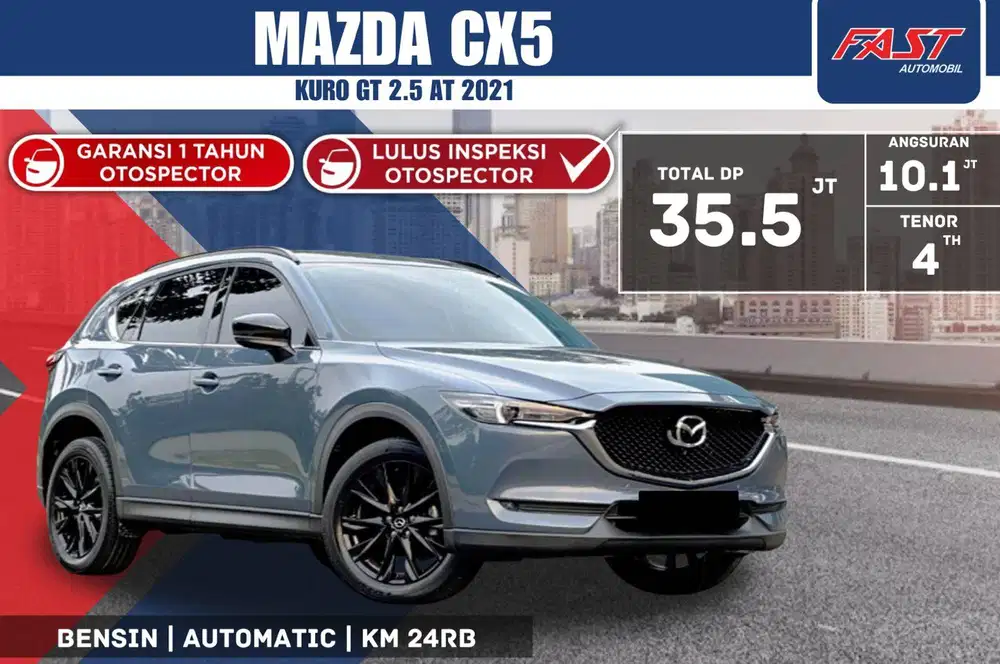 MAZDA CX5 GT KURO 2021 2.5 AT FACELIFT SUNROOF LOW KM.24B PJK PJG