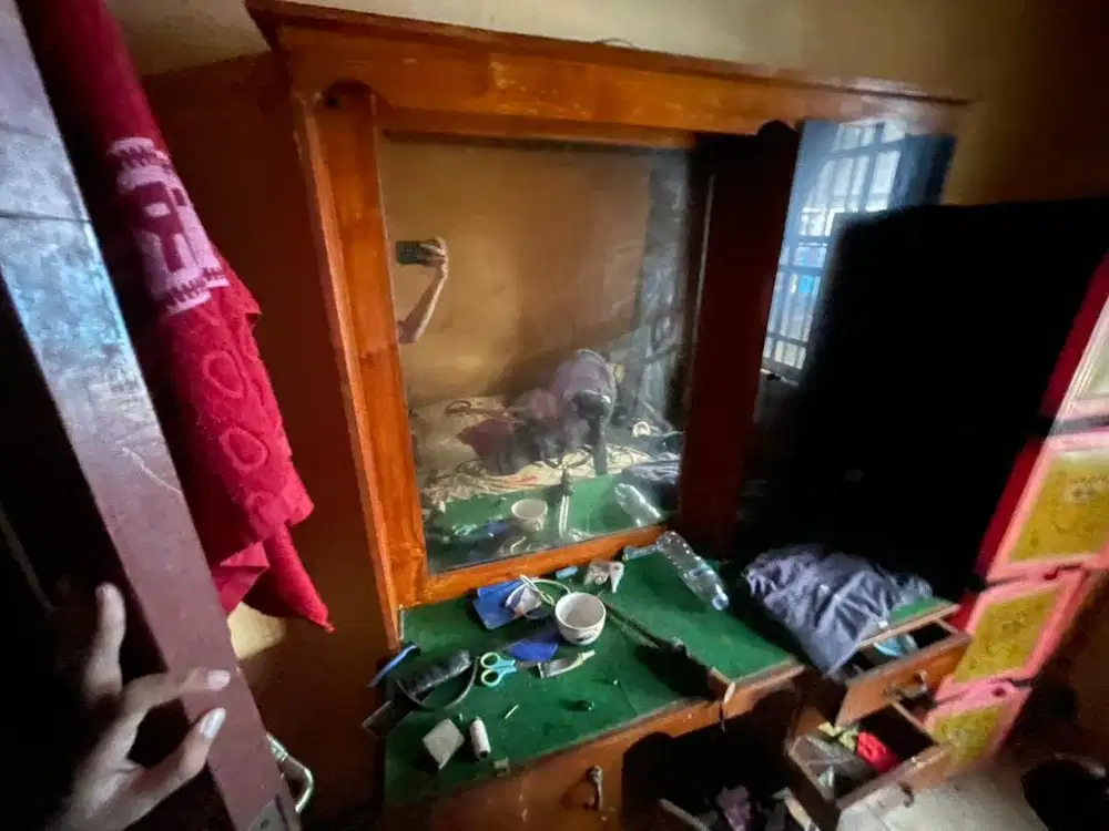 Meja hias kayu second like new