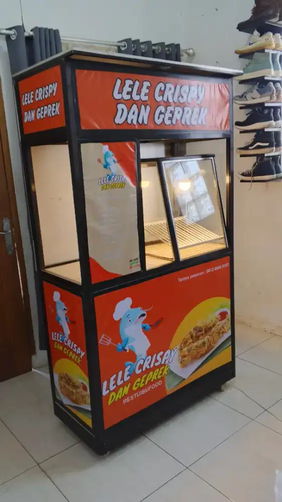 Gerobak etalase fried chicken