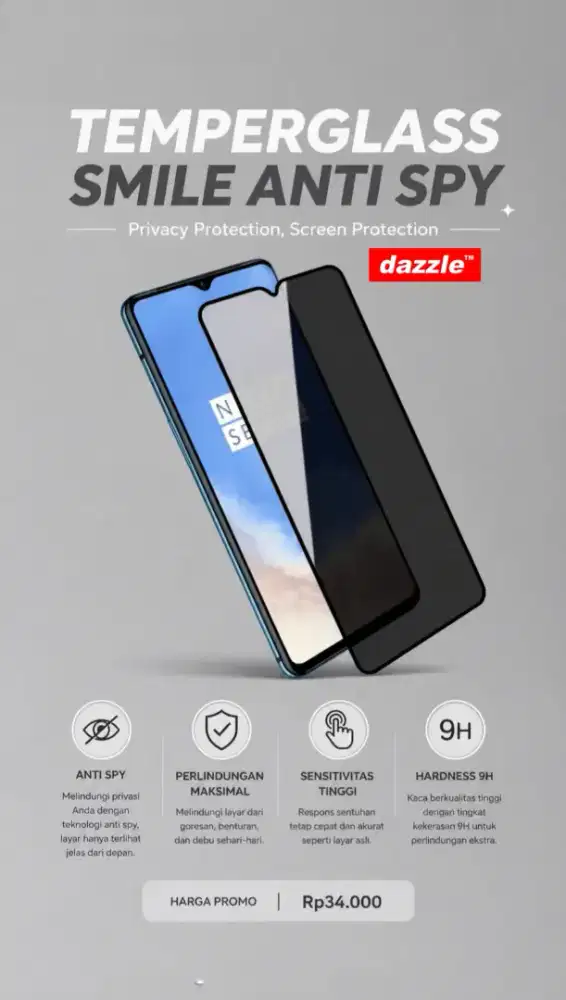 Temperglass Smile Anti Spy