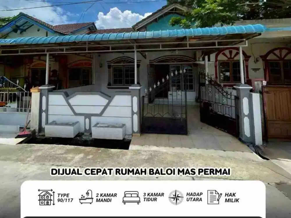 Dijual cepat rumah baloi mas permai