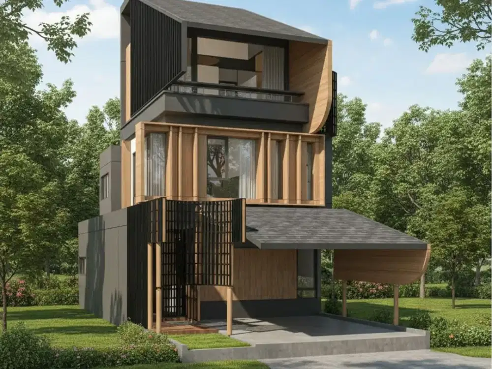 Dijual Rumah Baru Countrywoods Bintaro Jl. Wr Soepratman - The Green Sanctuary (7X15)