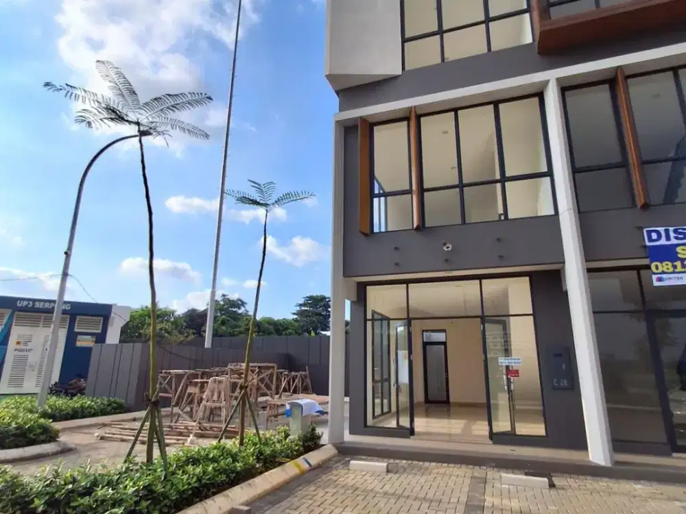 WTL / Disewakan Ruko Brand New, Siap Pakai, dan Posisi Hoek di West Village, BSD City
