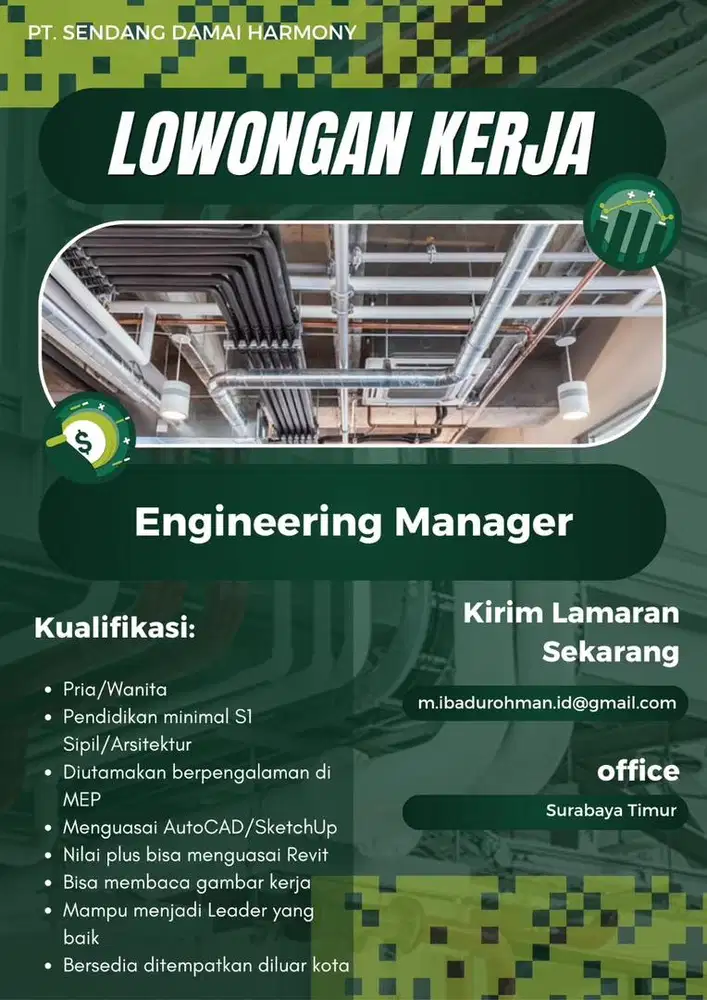 Lowongan Kerja - ENGINEERING MANAGER