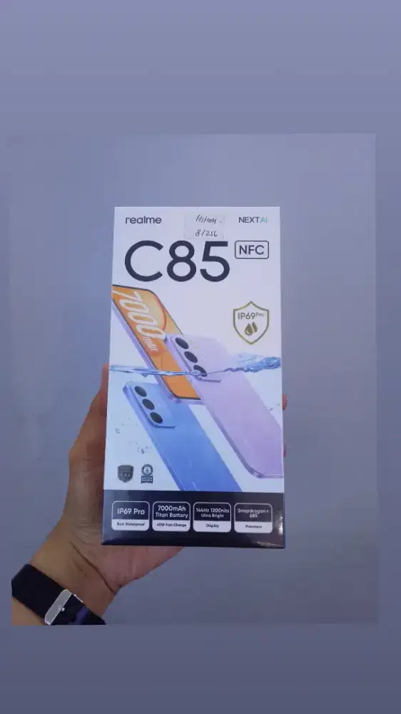 Realme C85 series segelbox geransi resmi