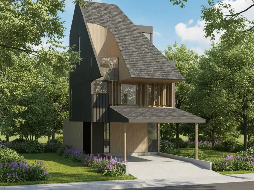 Dijual Rumah Baru di Countrywoods Bintaro, Jl. Wr Soepratman, Tipe The Green Retreat (6X12)