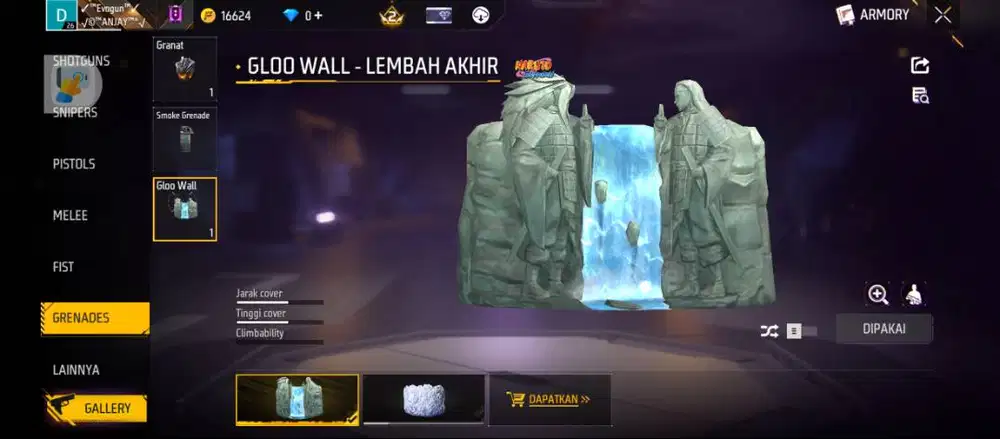 Akun sg 2 rasa evogun lvl4 sg lumut