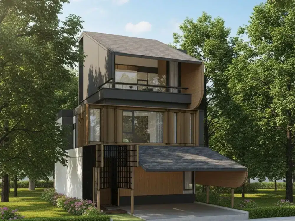 Dijual Rumah Baru di Countrywoods Bintaro, Jl. Wr Soepratman, Tipe The Green Haven (8X15)