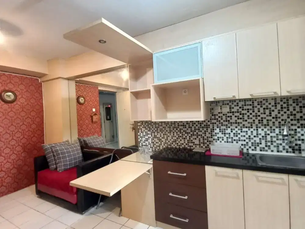 Sewa apartemen gading nias 2bedrooms lt 12 Chrysant full furnished