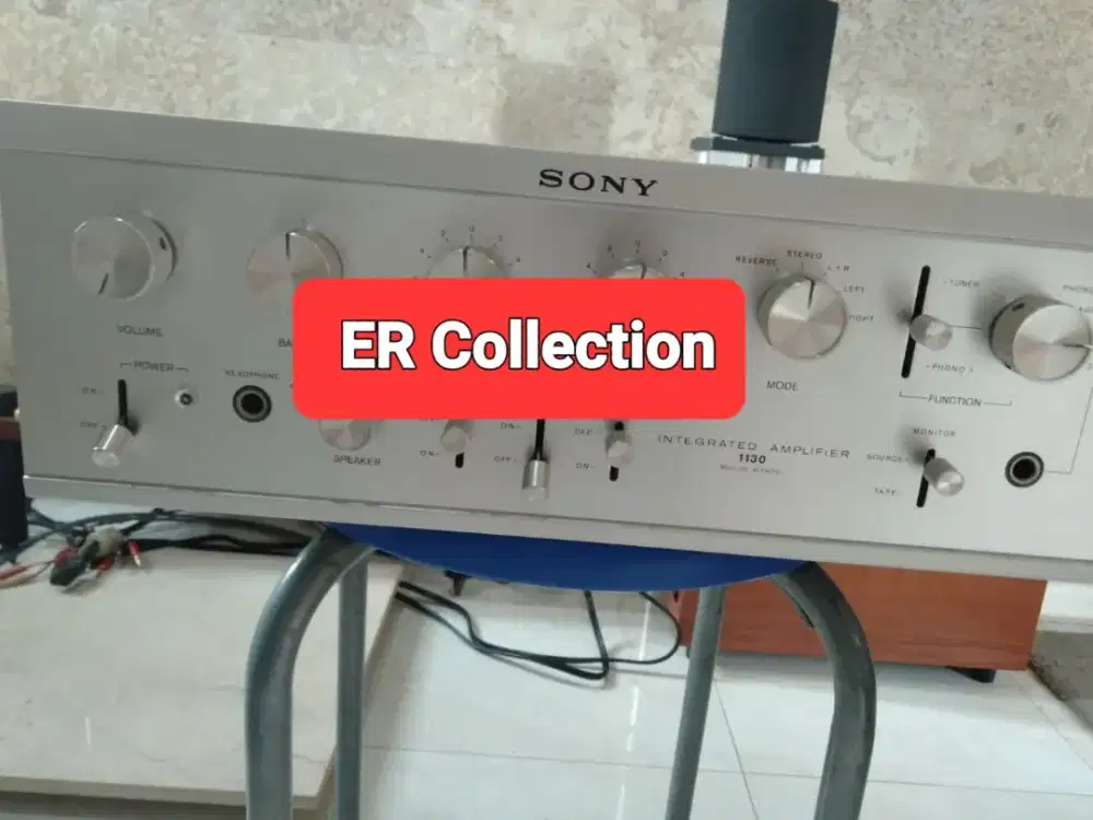 Amplifier SONY TA 1130 dan speaker Wharfadale S 55