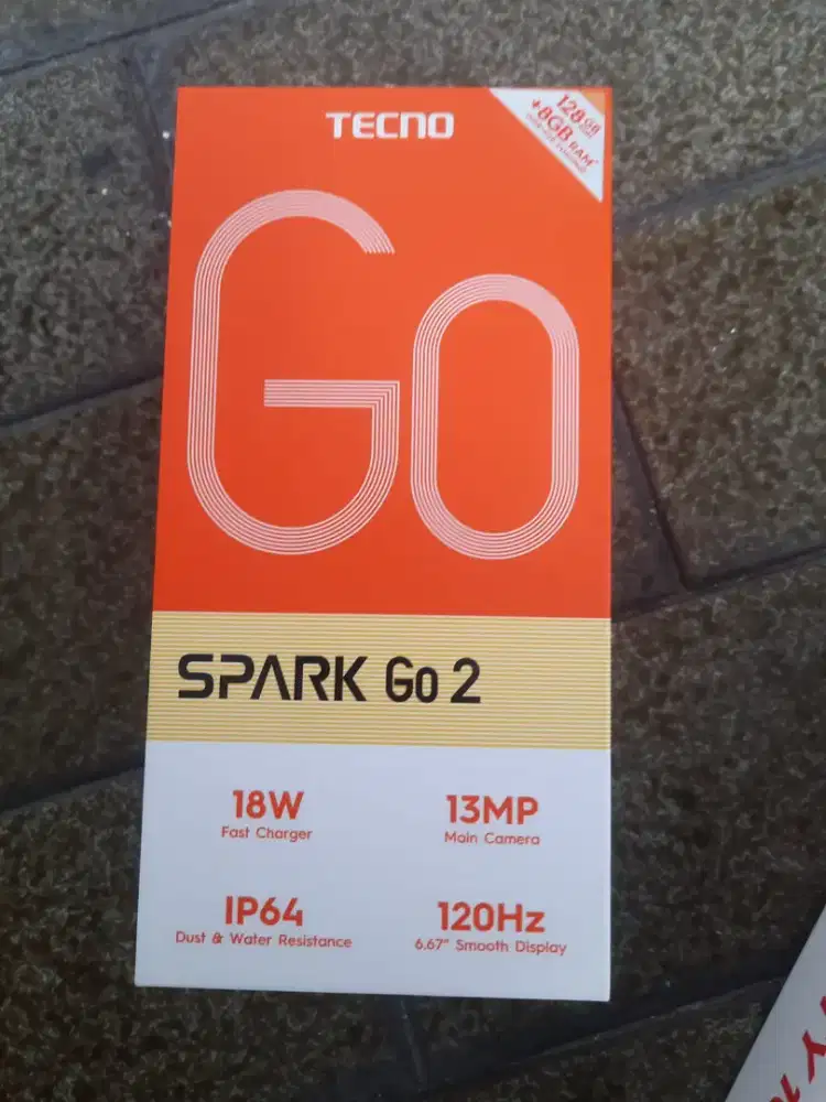 Tecno spark go 2 (4+4 GB/128 GB) layar 6.67 120hz | warna black