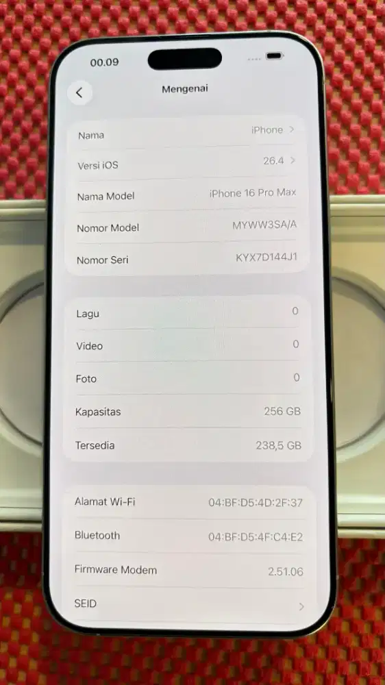 Iphone 16 pro max 256 gb