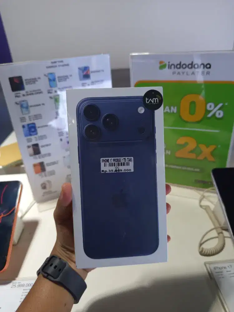IPHONE 17 PROMAX 1 TB WARNA BLUE READY STOCK DI TOKO ATLANTIS JEMPONG