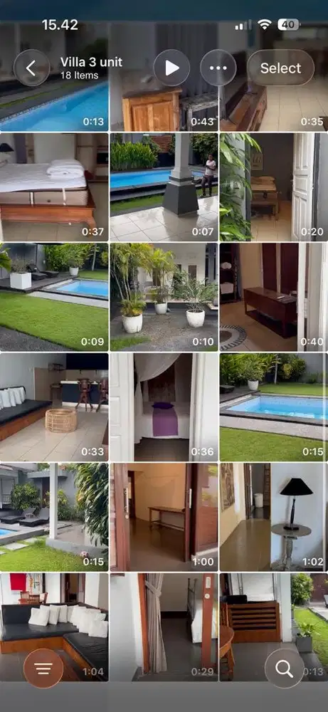 For rent 3 unit villa yearly in seminyak