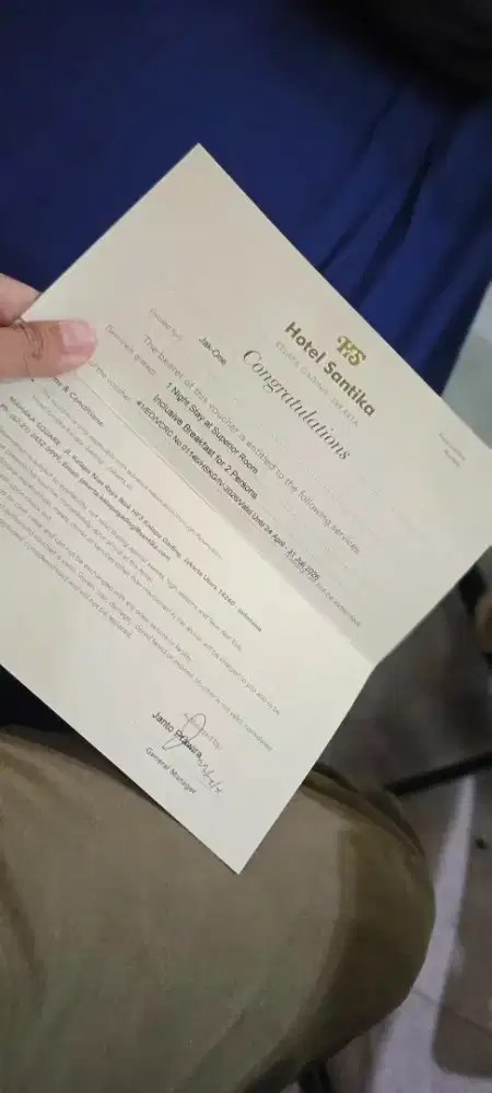 Voucher Hotel Santika - Kelapa Gading