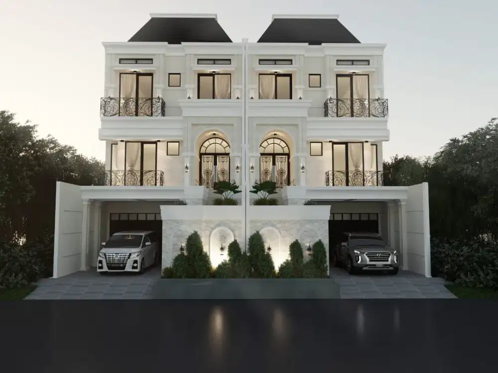 Rumah Baru Design American Classic + Lift + Mini Pool di Tebet Timur Jaksel