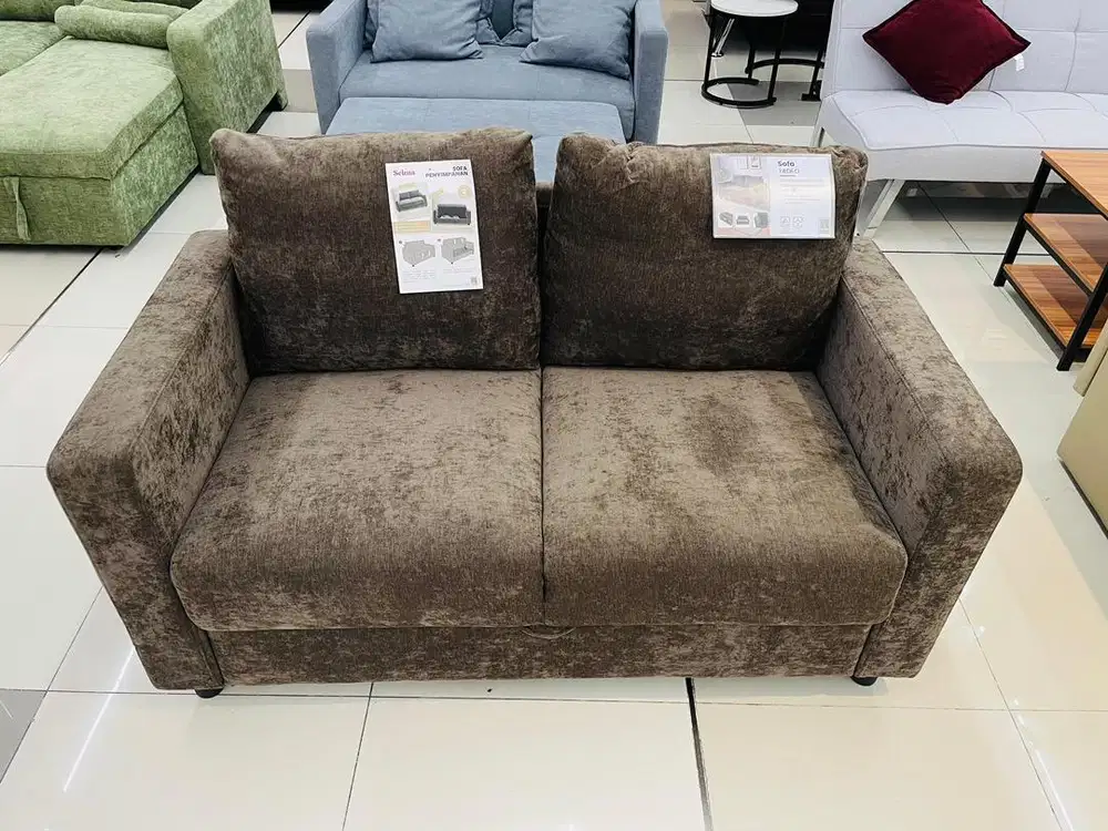 New Tadeo Sofa 2S + Storage Brown