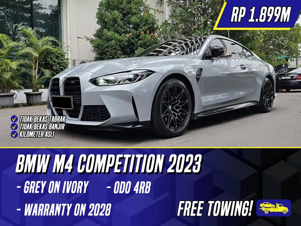 BMW M4 Competition 2023 Grey on Ivory Abu-abu Abu M 4 C M4C Comp
