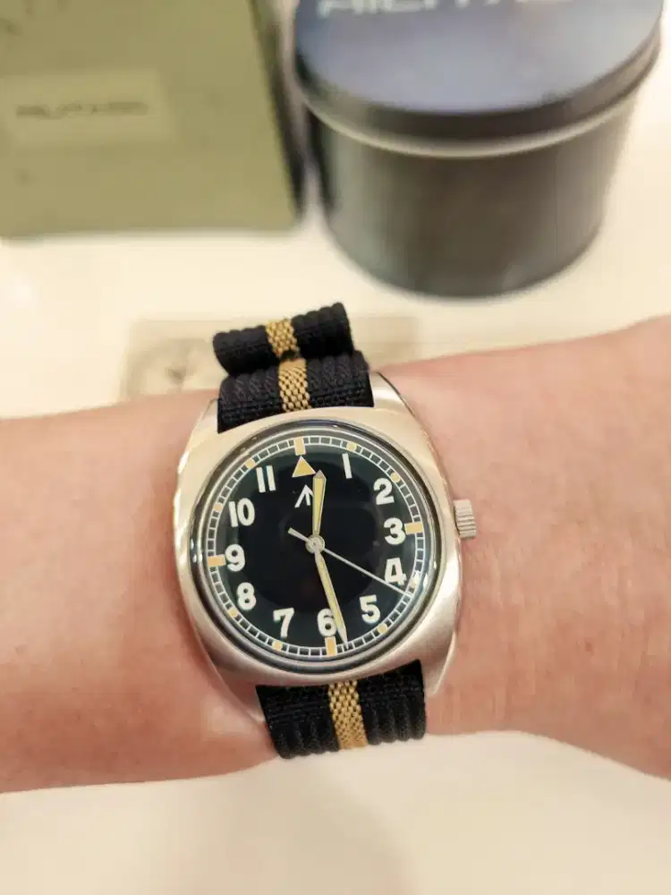 Jam Militado ML17 Vintage Military Watch W10 Fullset Original