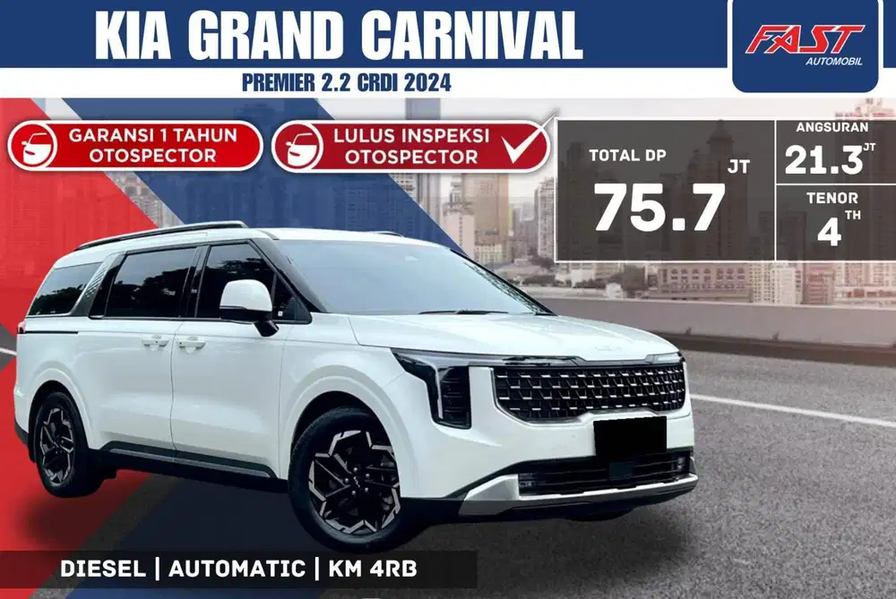 KIA GRAND CARNIVAL PREMIERE 2.2 CRDi DIESEL AT 2024 11 SEAT LOW KM.4RB