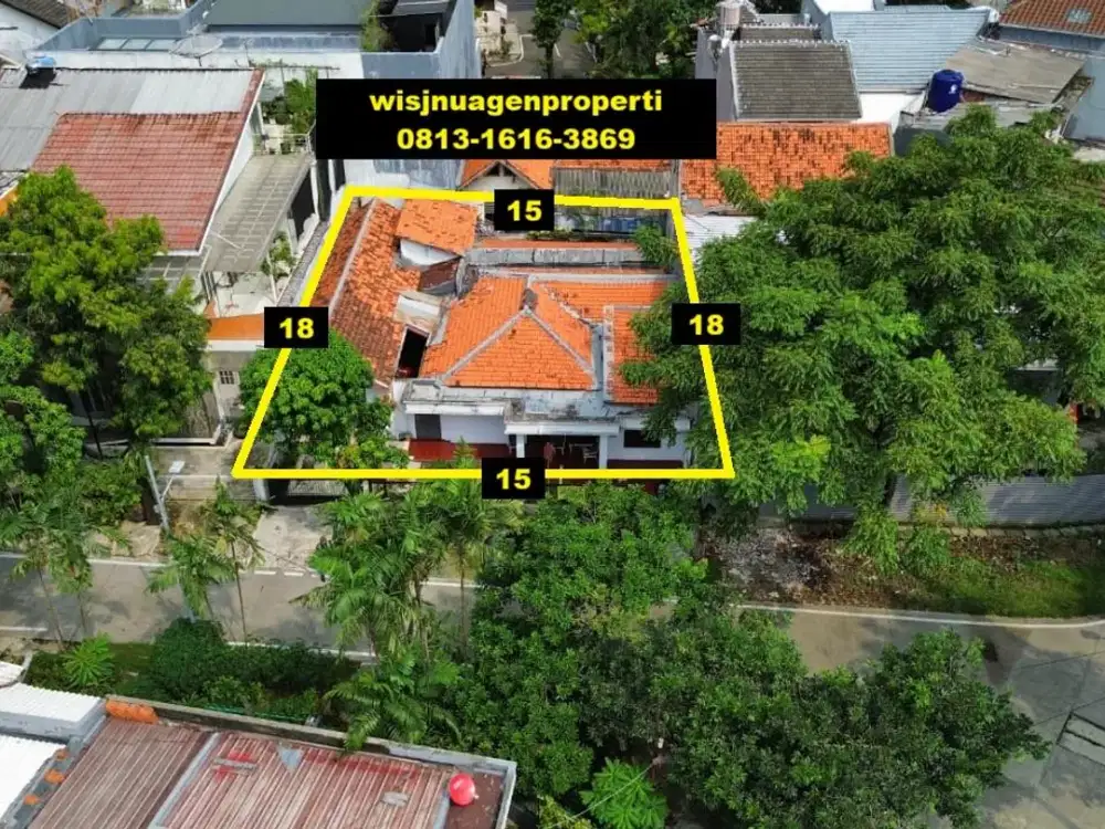 Rumah Lama sekitar Pejompongan Petamburan dekat LAN dan Stasiun Tanah Abang