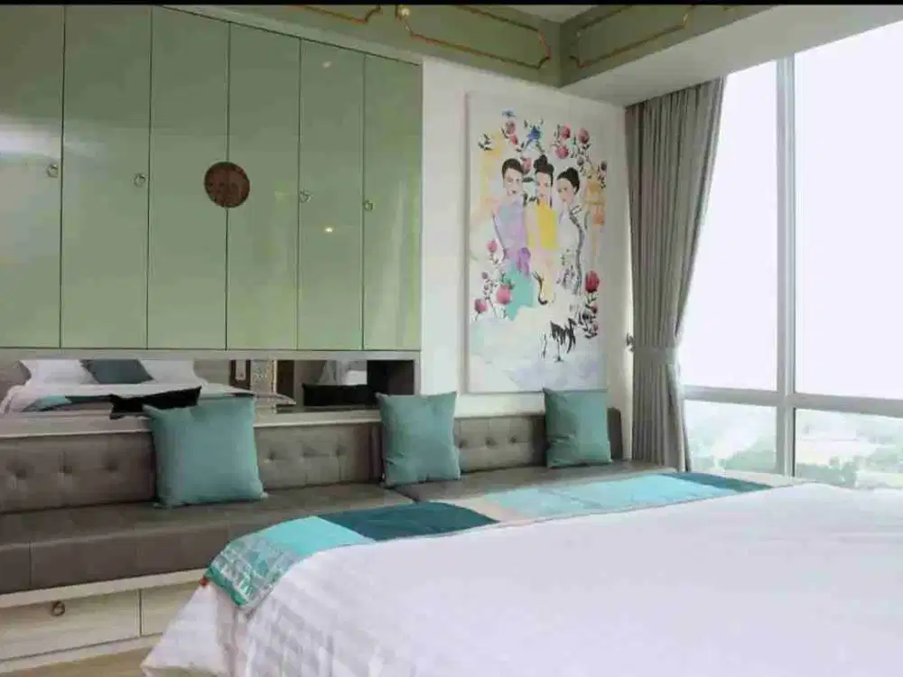 Apartemen U Residence 2 , furnish bagus , view golf, studio 35m2 dan siap huni
