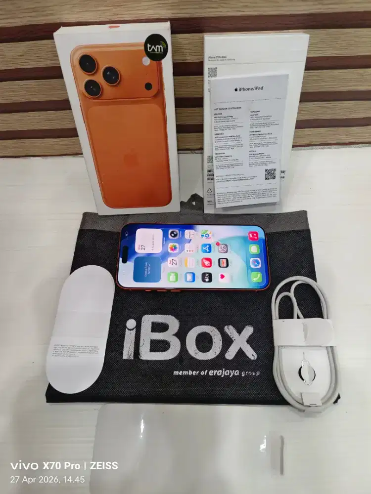 iphone 17 promax 2TB Garansi Resmi iBox Mulus like new pemakain