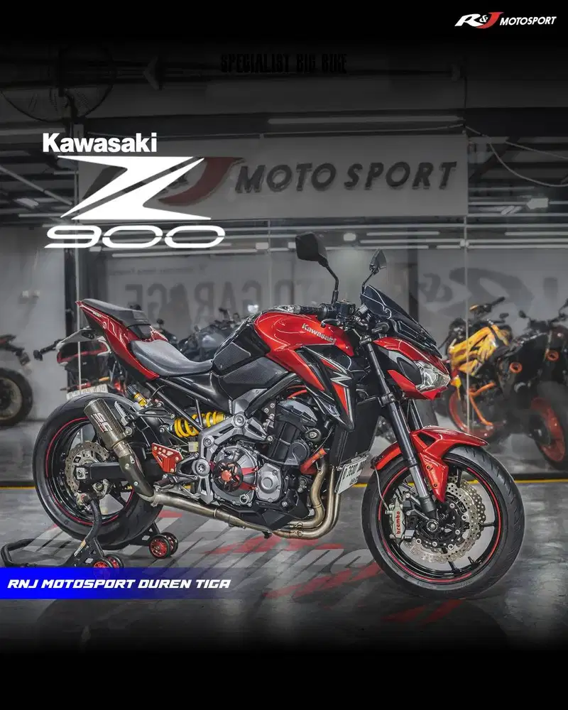 Kawasaki Z900 Z9 Warna Merah Km 13.000an