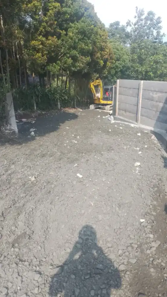 Land clearing hotmix aspal jalan Galian fondasi