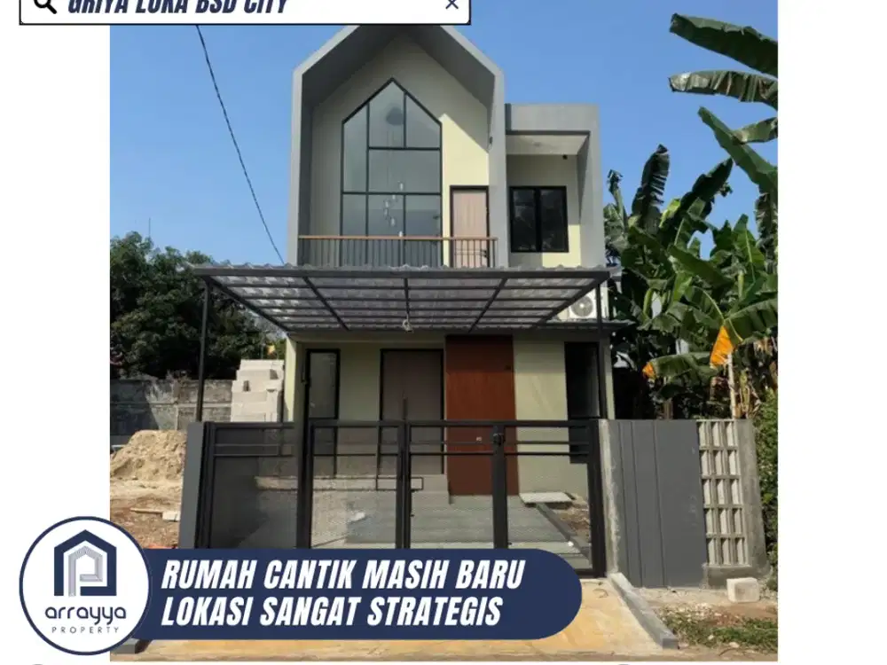 RUMAH BARU 2 LANTAI MINIMALIS MODERN DI GRIYA LOKA BSD CITY (HRB199)