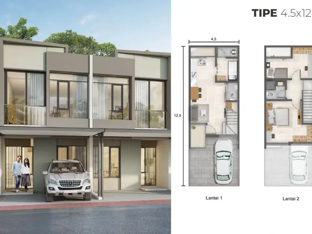 Jual Rumah 2+1 KT TERMURAH Milenial PIK2! Ukuran 4,5x12,5 | Semi Furnish | SIAP AJB | Sudah Full Renovasi