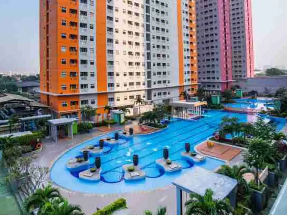 Apartemen Green Pramuka 2BR Furnished, Tinggal bawa koper + free IPL, Sewa Perbulan