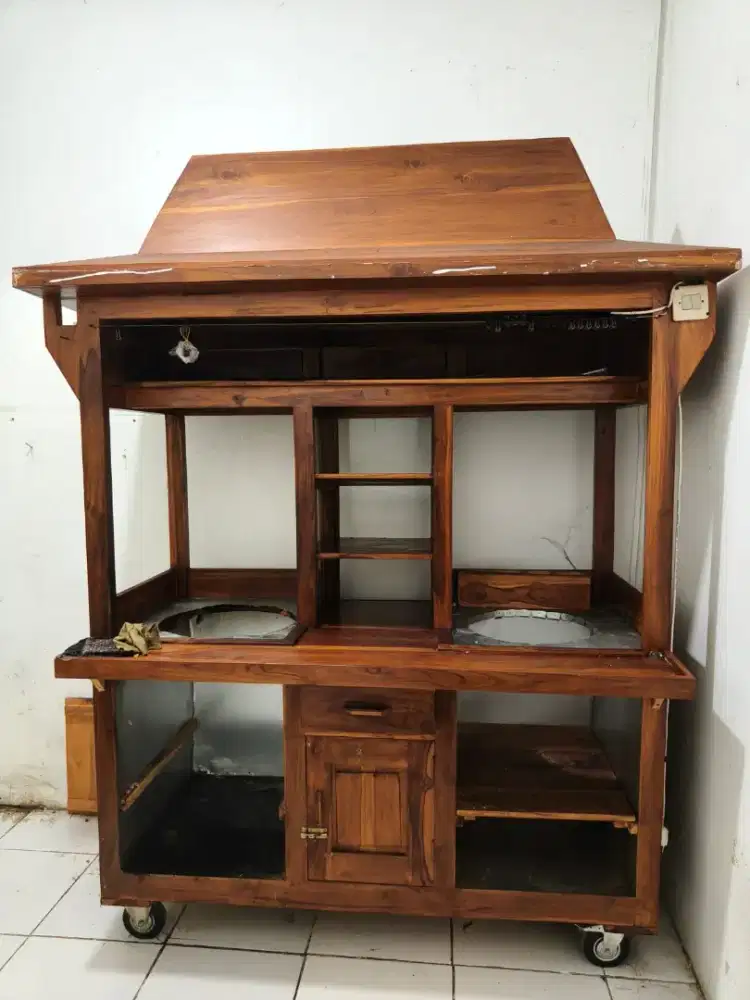 Gerobak Bakso Kayu Jati  Second Masih Mulus