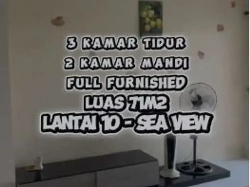 Dijual Apartemen East Coast Residence 3 Bedrooms