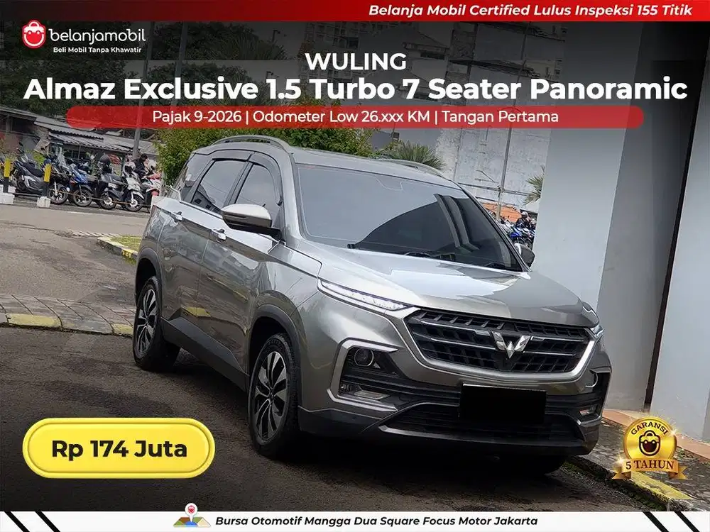 [ LOW KM ] Wuling Almaz Exclusive 1.5 Turbo 7 Seater 2022 2023