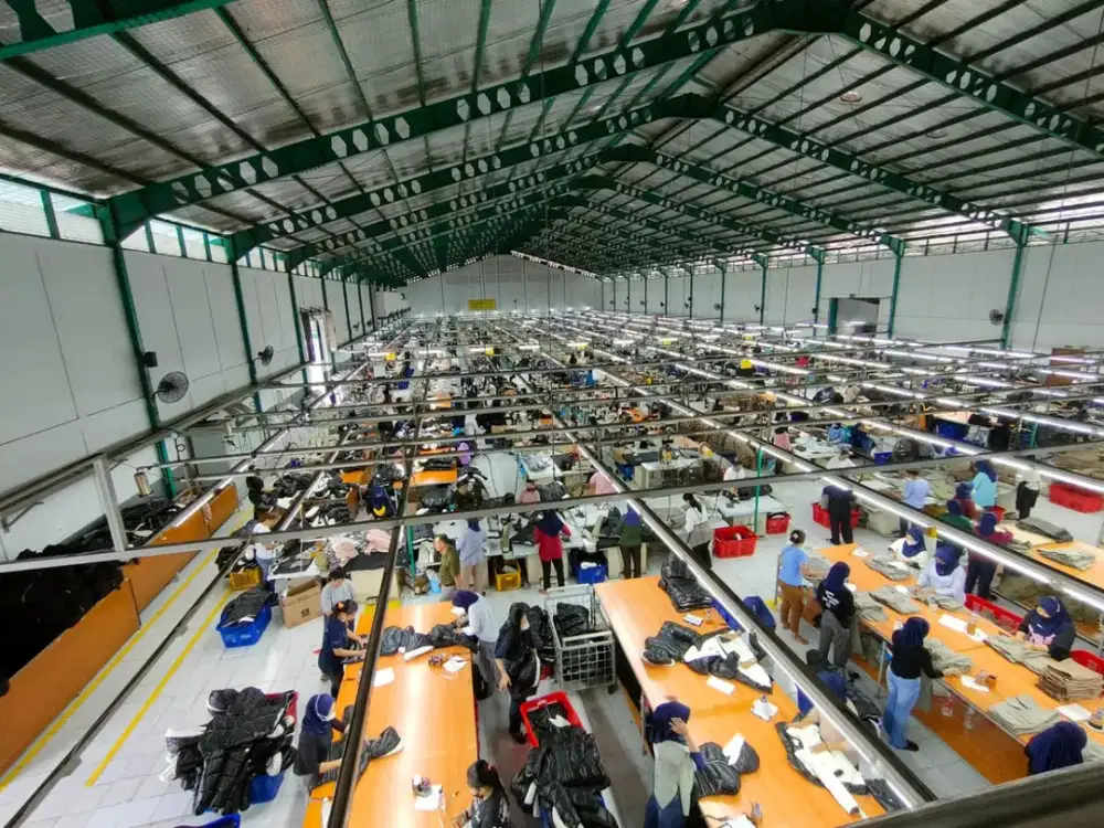 Pabrik Garment di Gunung Sindur Bogor, Lahan 7.168 m² dengan Akses Kontainer