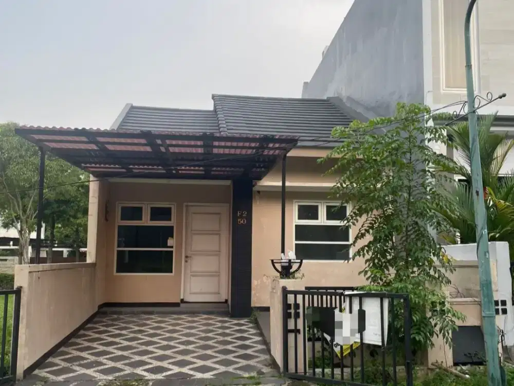 Murah Rumah 1 Lantai di Cluster Alam Hijau Dekat Pasar Modern Citraland, Surabaya Barat