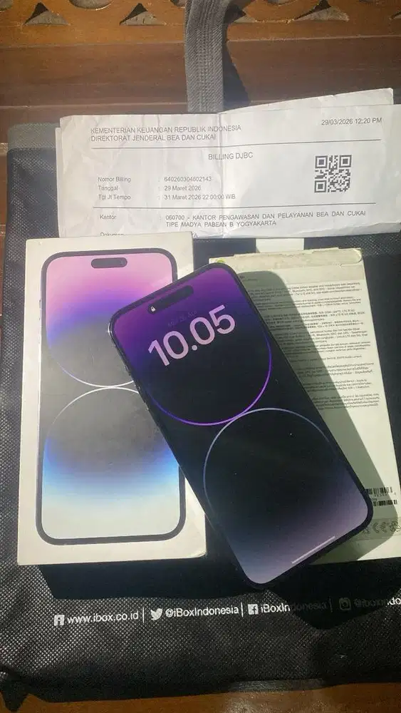 IPHONE 14 PROMAX 1TB RESMI BEACUKAI