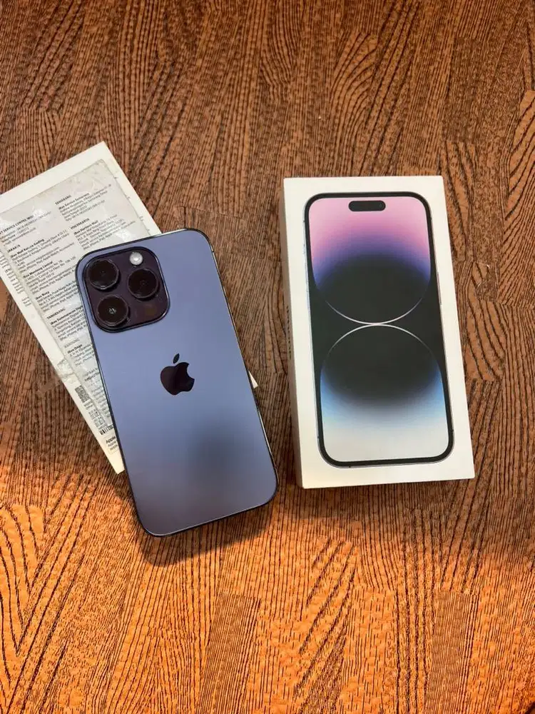 iphone 14 pro purpel 128gb ibox pa/a minus cuma camera ada bintik mera