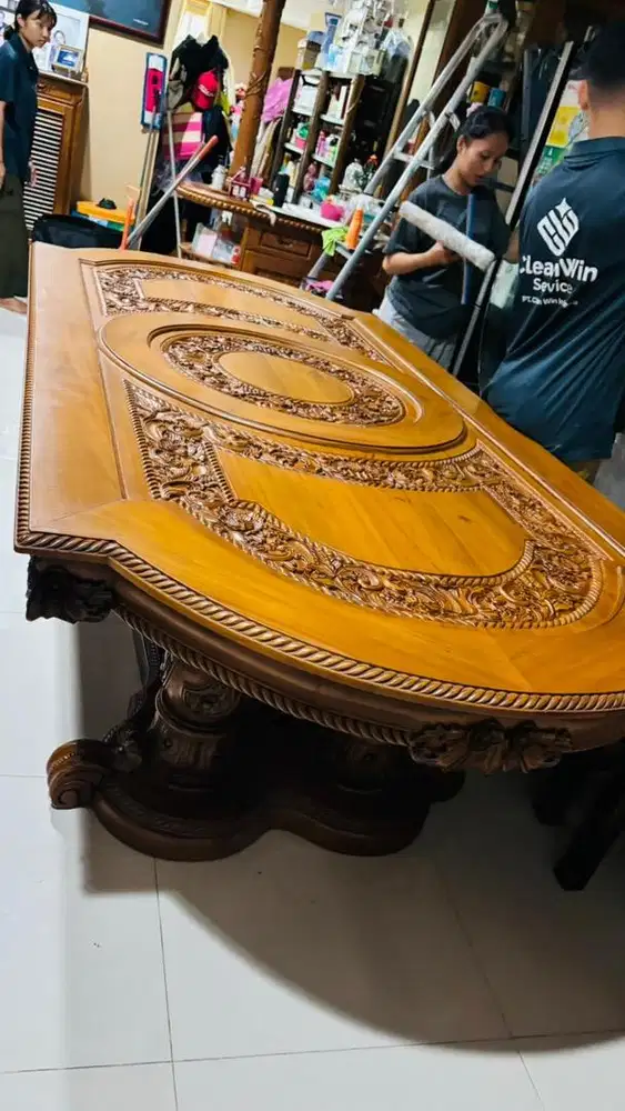 Meja Jati Panjang 3 meter