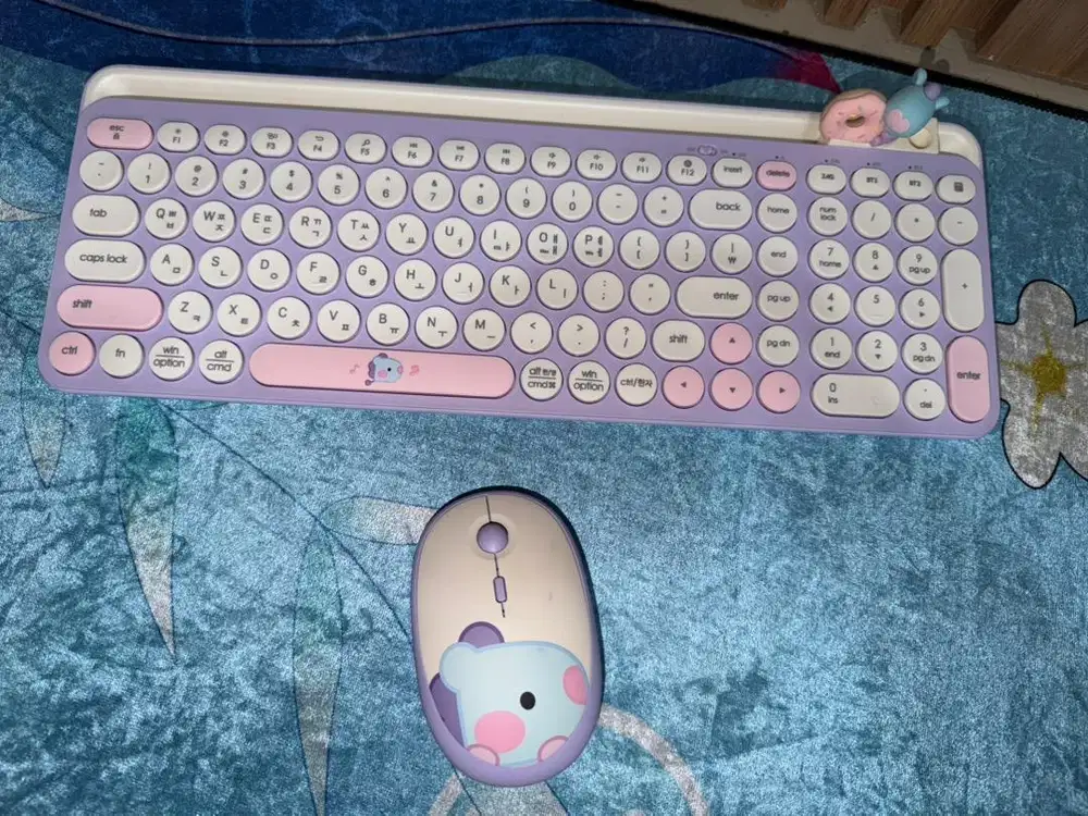 Keyboard Set Mouse BT21 Mang Preloved