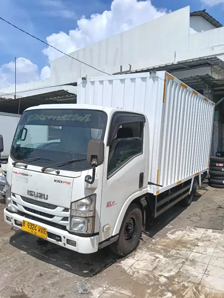 Isuzu elf GIGA NLR55LX ps100 engkel long box 16 kubik 2020