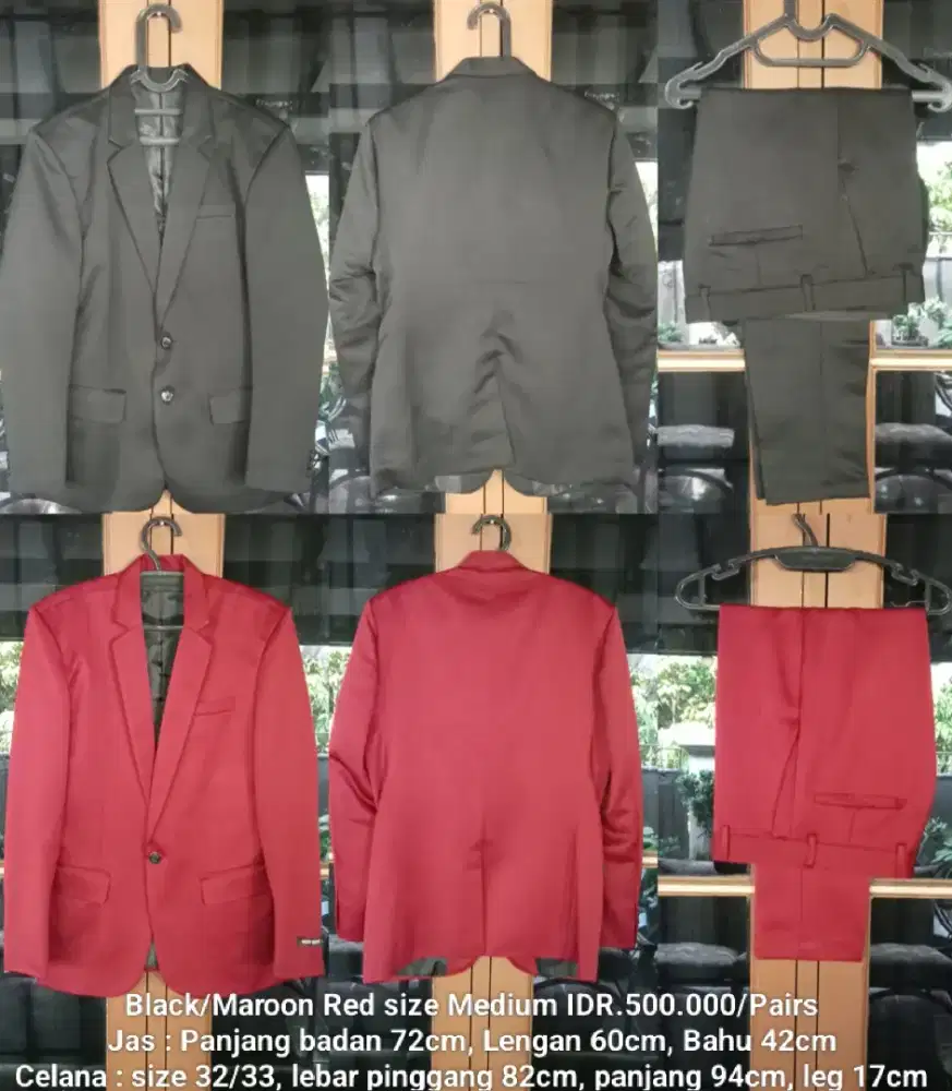 Jas formal slimfit size Medium 500/Stel