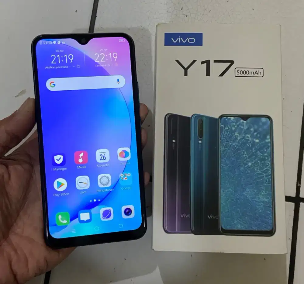 vivo y17 8/256 lengkap