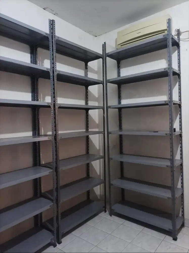 Jual Cepat Rak Besi Siku Lubang Ukuran 100 x 40 x 270 cm 7 Ambalan